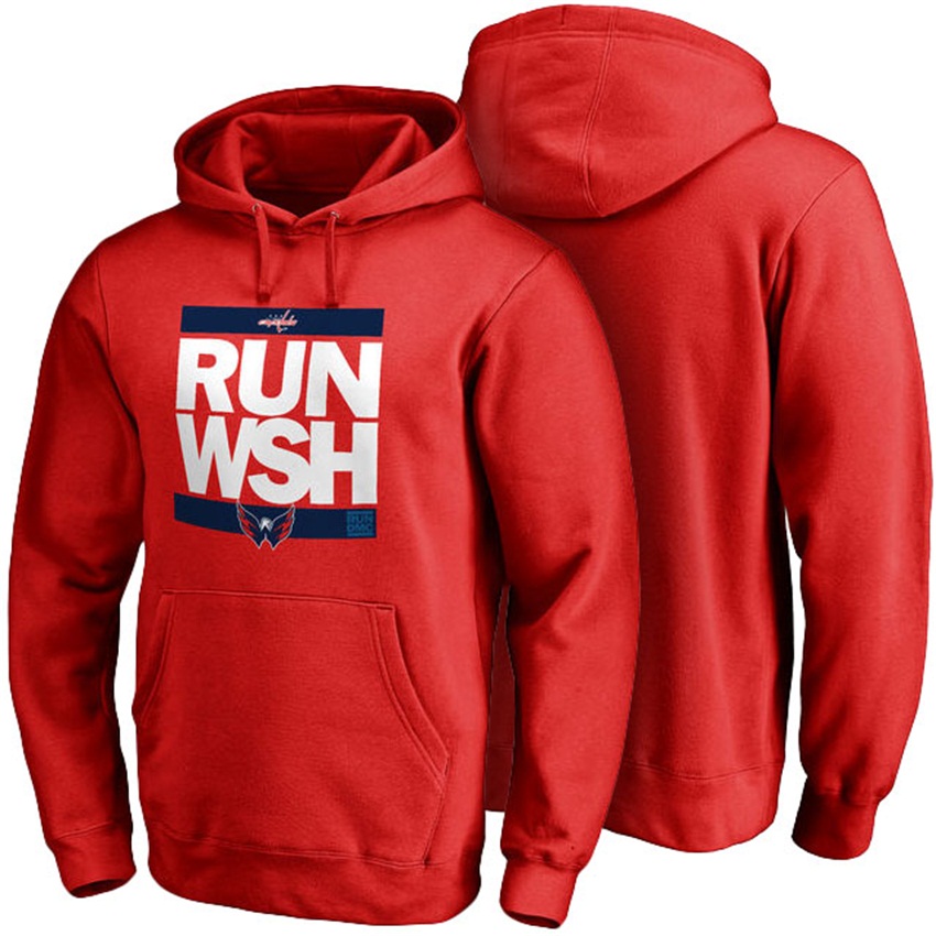 NHL Washington Capitals Red Pullover RUN-CTY Hoodie