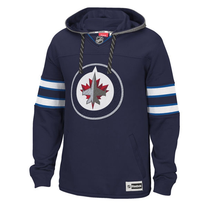 NHL Winnipeg Jets Navy Jersey Speedwick Pullover Hoodie