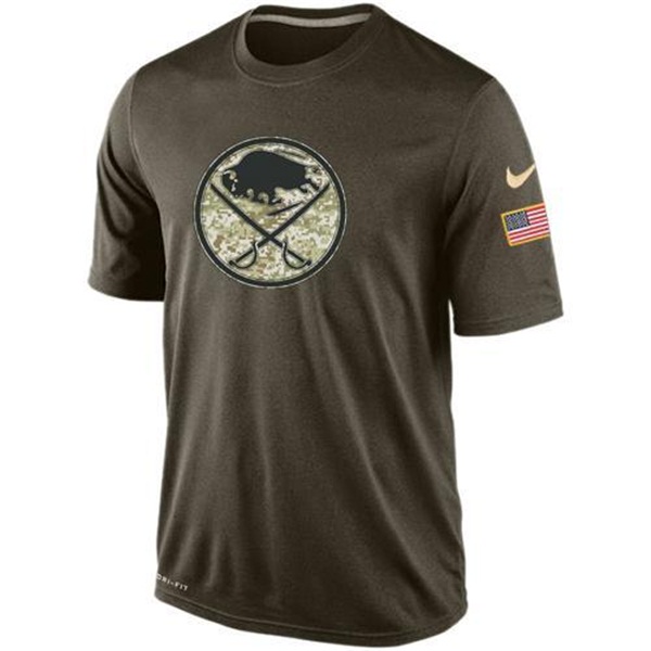 Men's Buffalo Sabres Green Camo Team T-Shirt