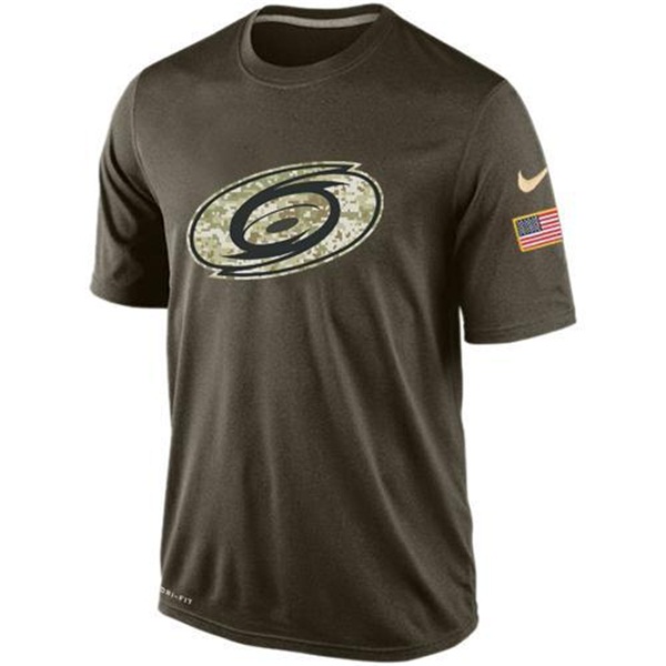 Men's Carolina Hurricanes Green Camo Team T-Shirt