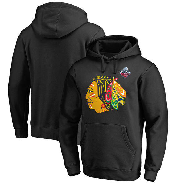 NHL Chicago Blackhawks Black 2017 NHL Winter Classic Hoodie