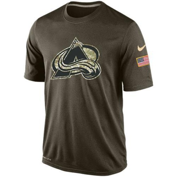 Men's Colorado Avalanche Green Camo Team T-Shirt