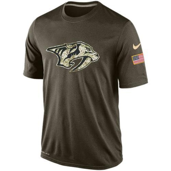 Men's Nashville Predators Green Camo Team T-Shirt