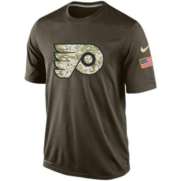 Men's Philadelphia Flyers Green Camo Team T-Shirt