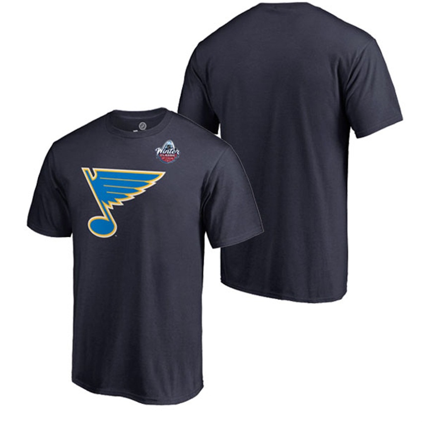 NHL St. Louis Blues Navy Logo T-shirt