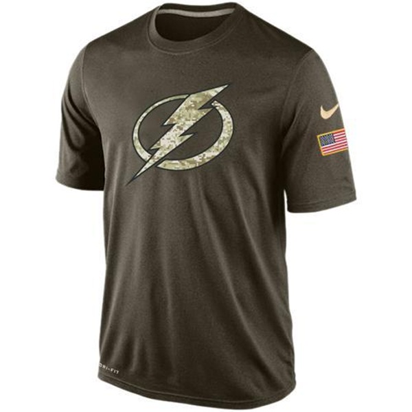 Men's Tampa Bay Lightning Green Camo Team T-Shirt