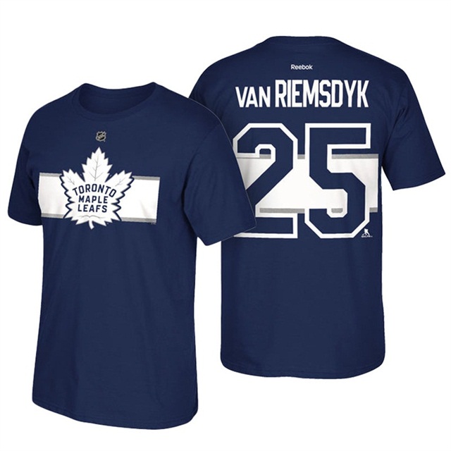 Mens Maple Leafs #25 James Van Riemsdyk Blue 2017 Centennial Classsic T-shirt