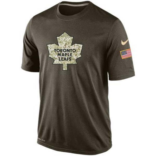 Men's Toronto Maple Leafs Green Camo Team T-Shirt