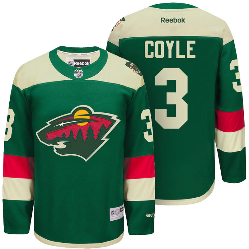 Charlie Coyle Minnesota Wild #3 Ice Hockey Jersey