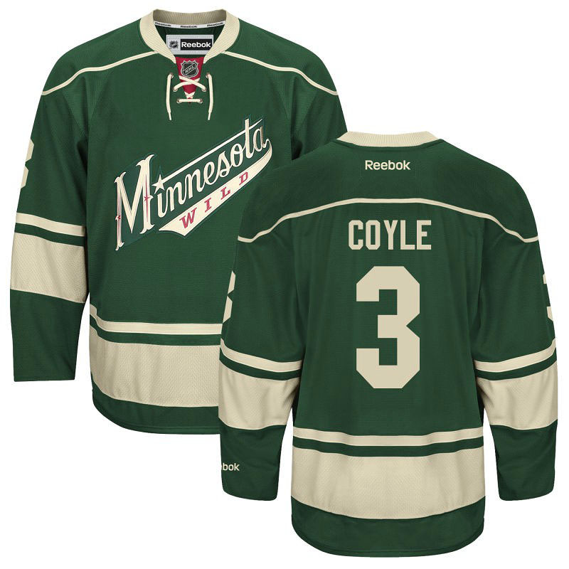 Charlie Coyle Minnesota Wild Green Reebok Jersey