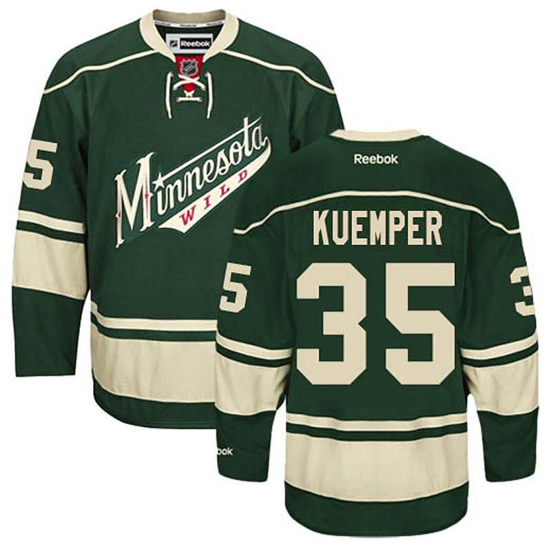 Darcy Kuemper Minnesota Wild #35 Third Ice Hockey Jersey