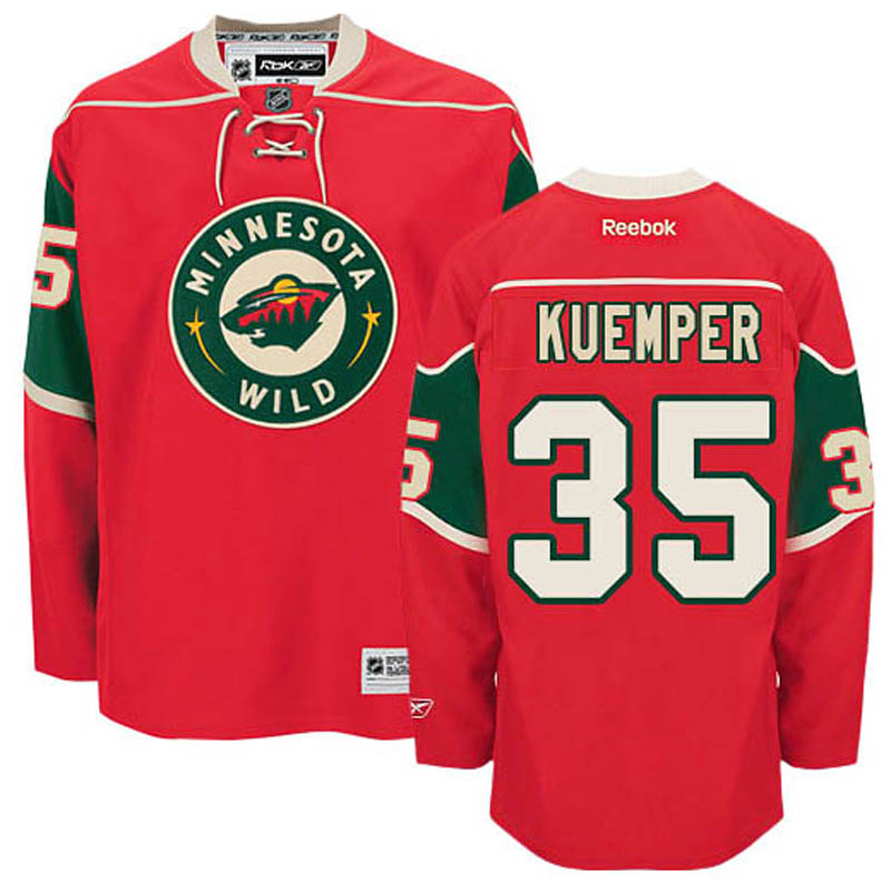 Darcy Kuemper Minnesota Wild #35 Home Ice Hockey Jersey