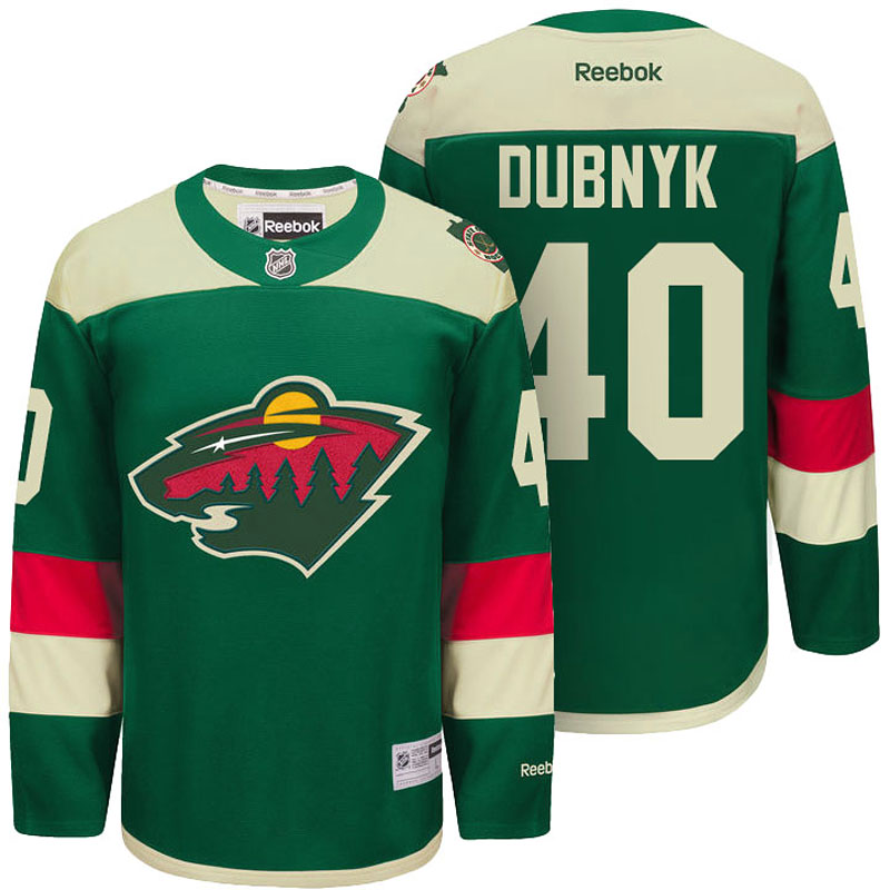 Devan Dubnyk Minnesota Wild #40 Ice Hockey Jersey