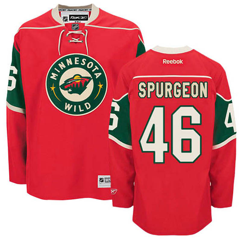 Jared Spurgeon Minnesota Wild #46 Home Ice Hockey Jersey