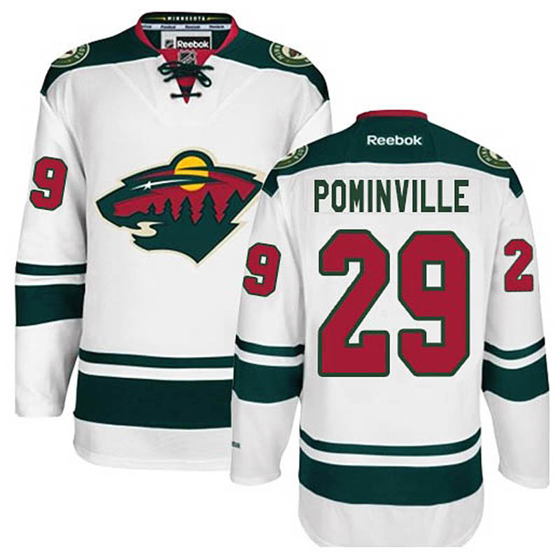 Jason Pominville Minnesota Wild #29 Away Ice Hockey Jersey