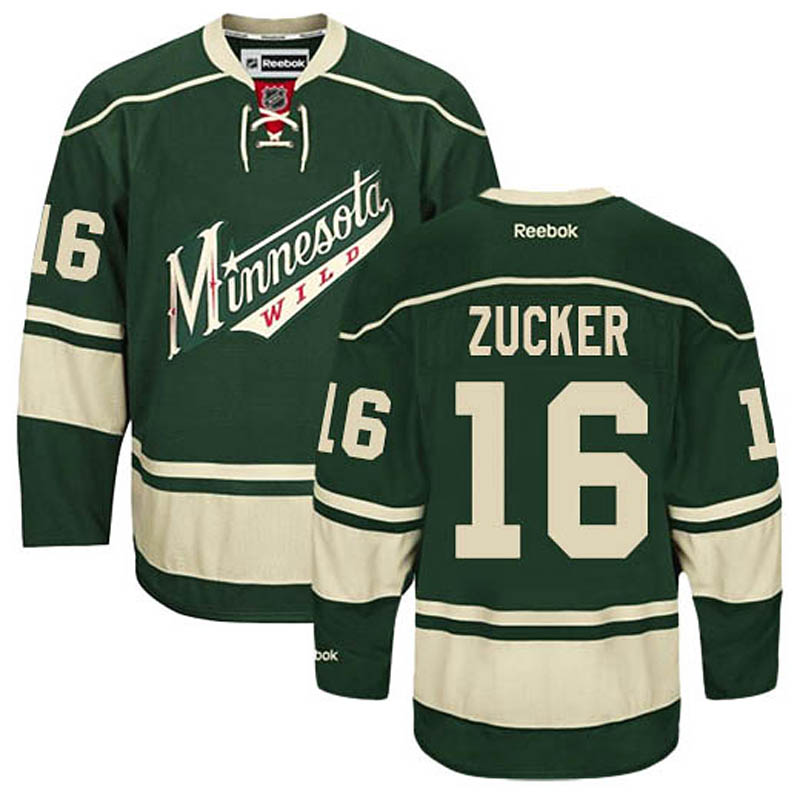 Jason Zucker Minnesota Wild #16 Third Ice Hockey Jersey