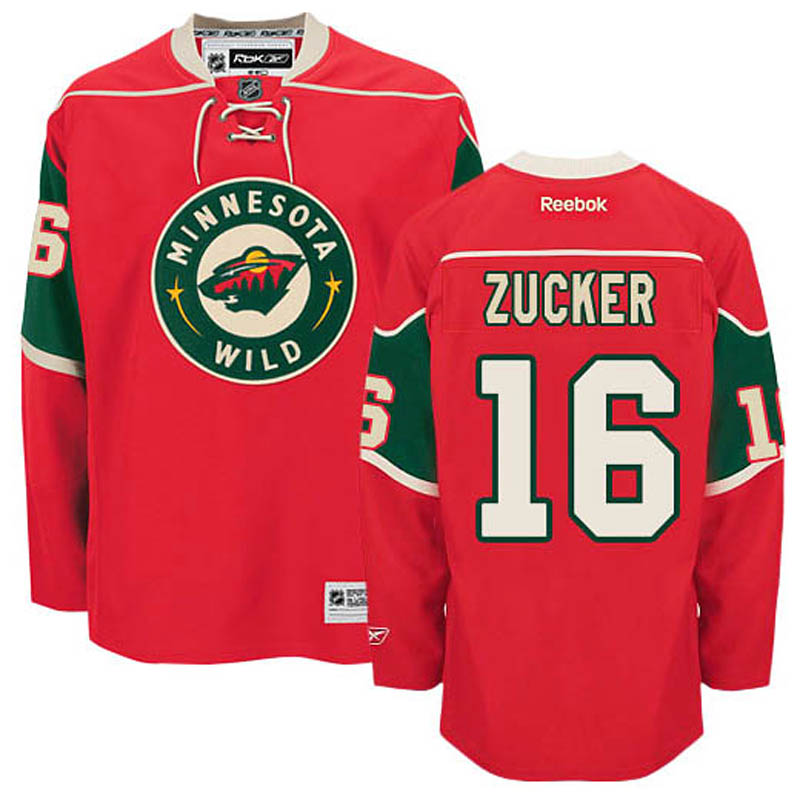 Jason Zucker Minnesota Wild #16 Home Ice Hockey Jersey