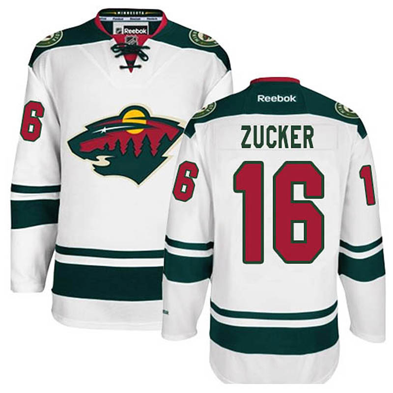 Jason Zucker Minnesota Wild #16 Away Ice Hockey Jersey