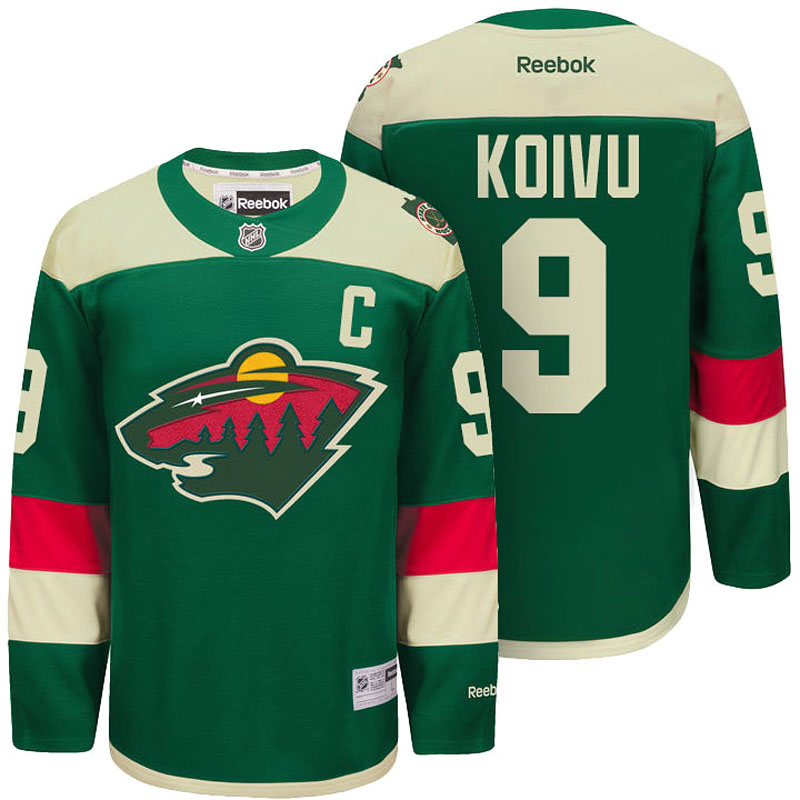 Mikko Koivu Minnesota Wild #9 Ice Hockey Jersey