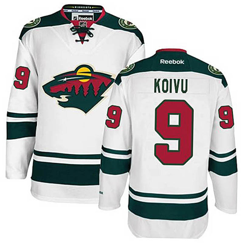 Mikko Koivu Minnesota Wild #9 Away Ice Hockey Jersey