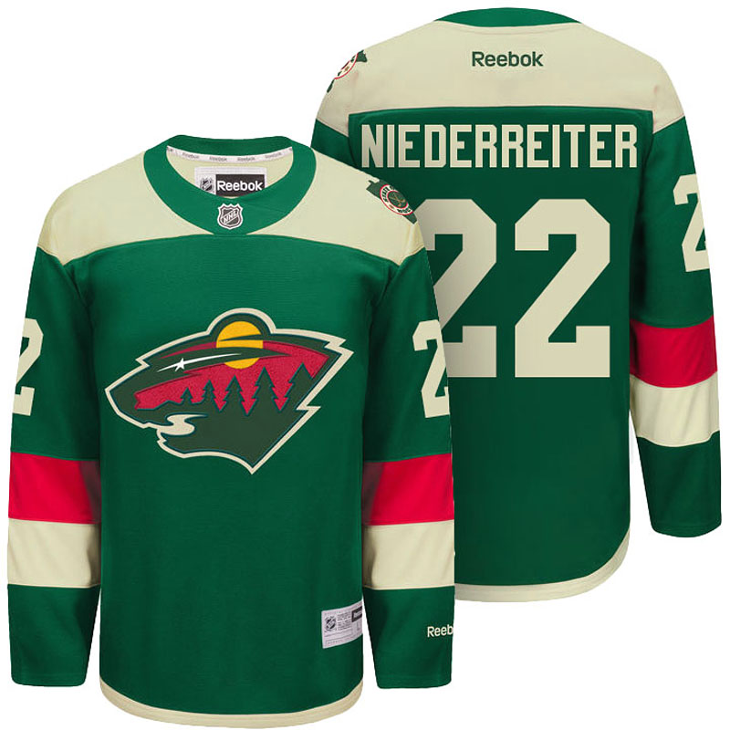 Nino Niederreiter Minnesota Wild #22 Ice Hockey Jersey