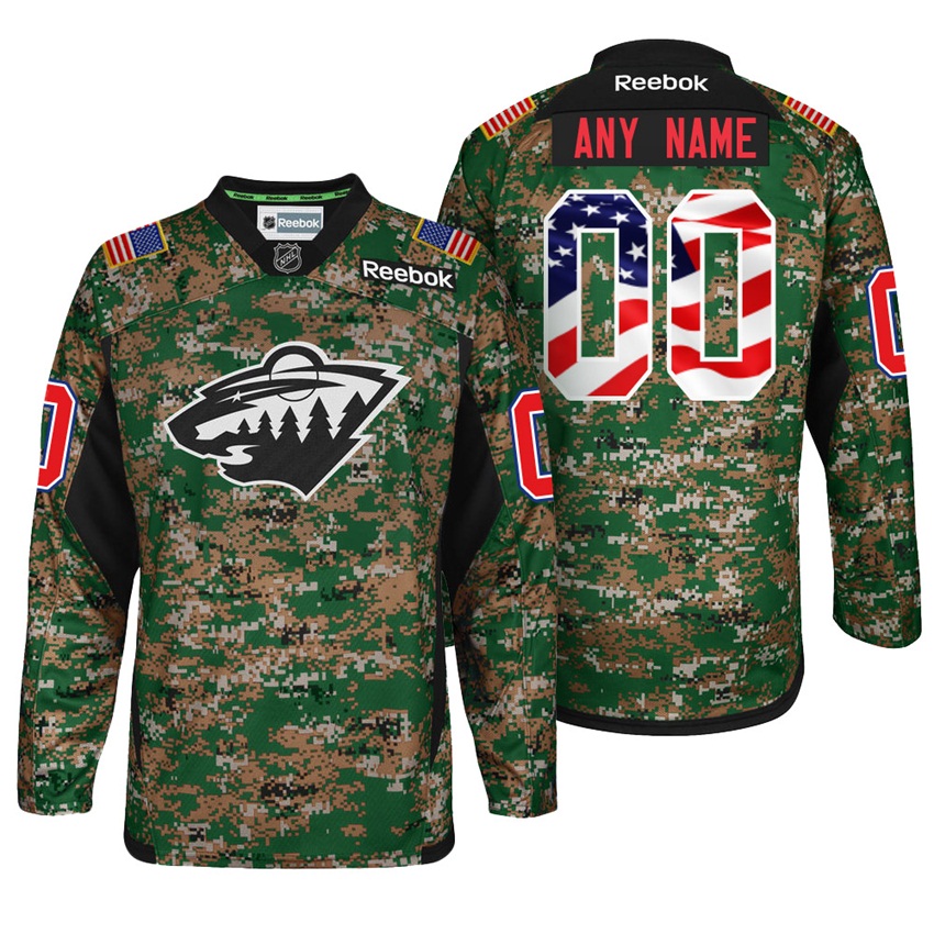 Wild Camo Verterans Day Custom Jersey