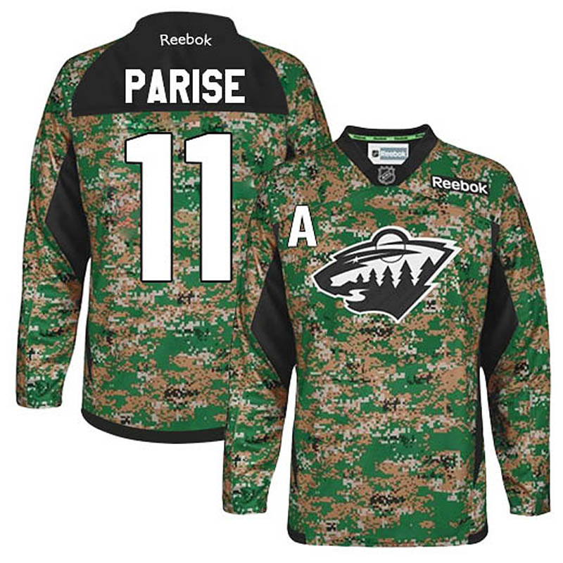 Zach Parise Minnesota Wild #11 Veterans Day Ice Hockey Jersey