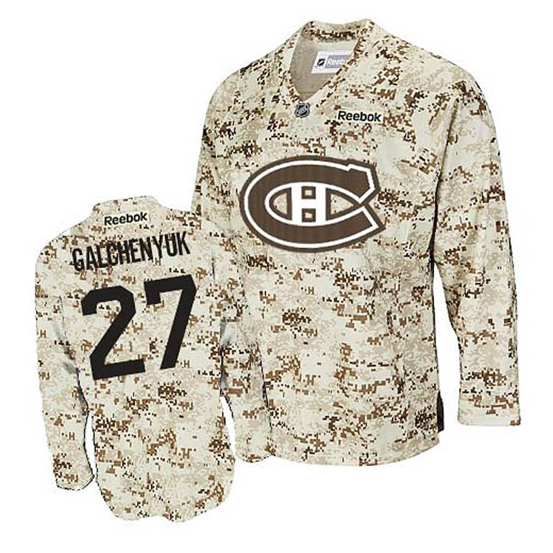 Alex Galchenyuk Montreal Canadiens #27 Camouflage Ice Hockey Jersey