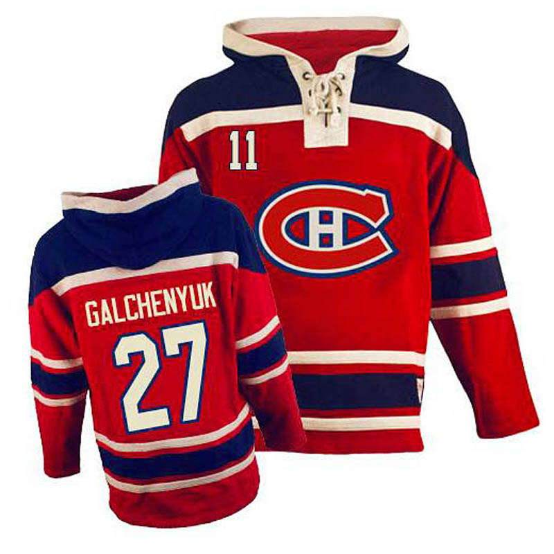 Alex Galchenyuk Montreal Canadiens #27 Ice Hockey Sawyer Hooded Sweatshirt