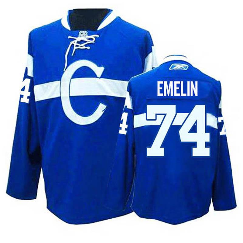 Alexei Emelin Montreal Canadiens #74 Third Ice Hockey Jersey