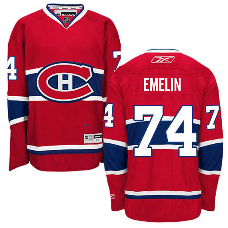 Alexei Emelin Montreal Canadiens #74 Home Ice Hockey Jersey