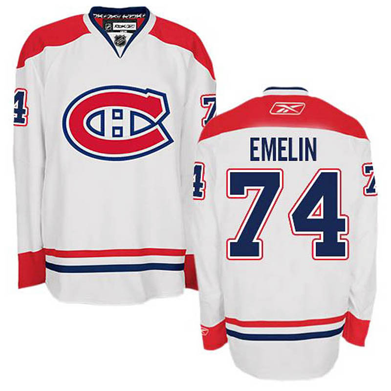 Alexei Emelin Montreal Canadiens #74 Away Ice Hockey Jersey