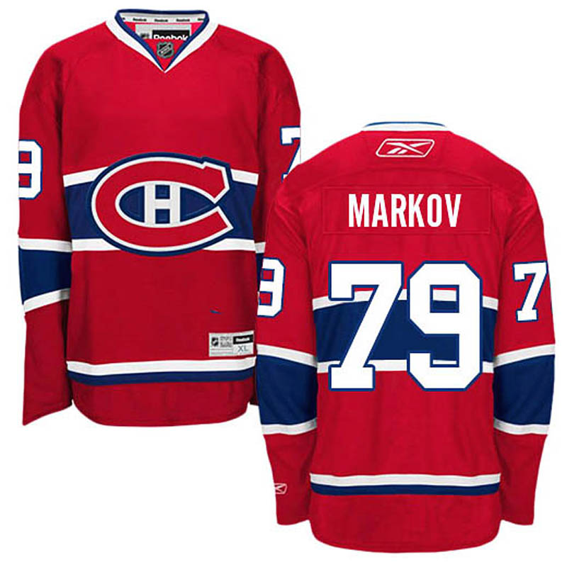 Andrei Markov Montreal Canadiens #79 Home Ice Hockey Jersey