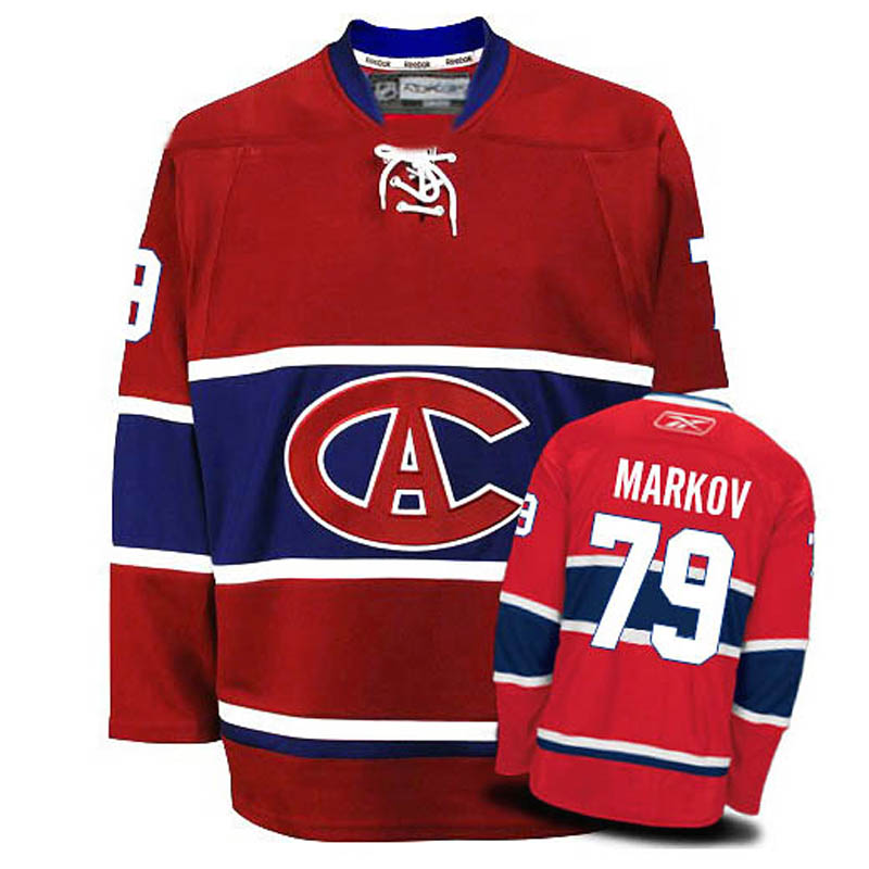 Andrei Markov Montreal Canadiens #79 New CA Ice Hockey Jersey