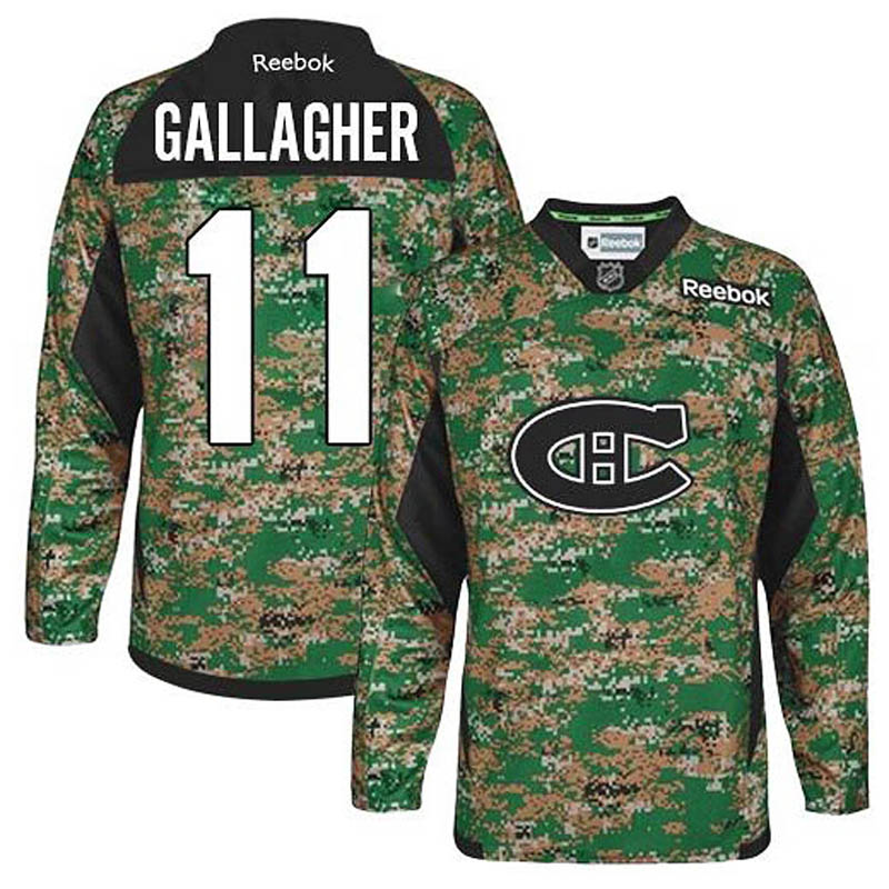 Brendan Gallagher Montreal Canadiens #11 Veterans Day Ice Hockey Jersey