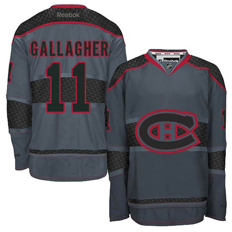 Brendan Gallagher Montreal Canadiens #11 Cross Check Fashion Ice Hockey Jersey