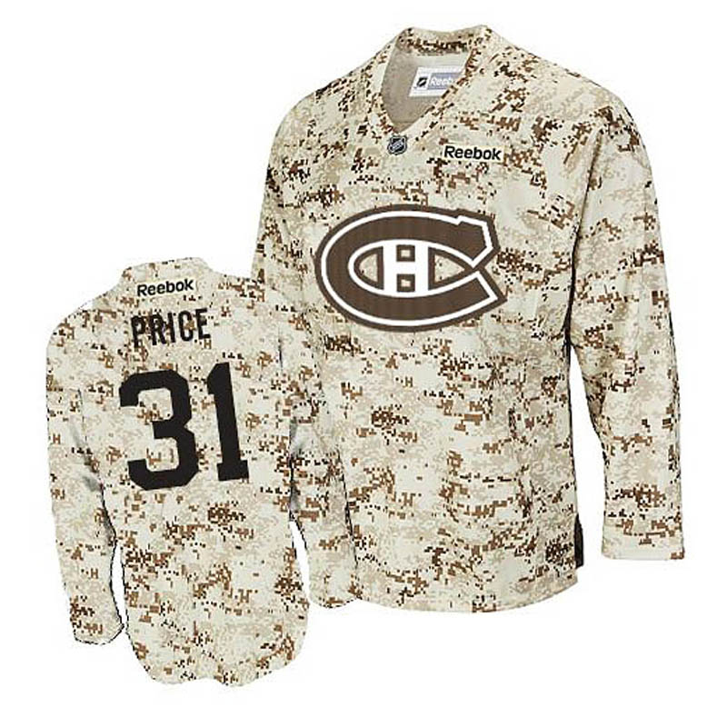 Carey Price Montreal Canadiens #31 Camouflage Ice Hockey Jersey