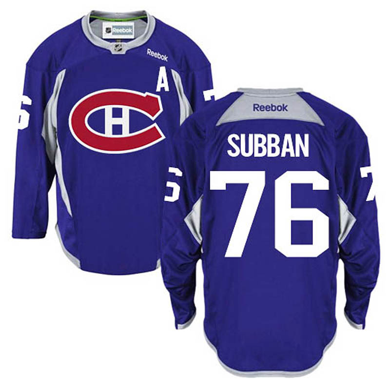 P.K. Subban Montreal Canadiens #76 Practice Ice Hockey Jersey