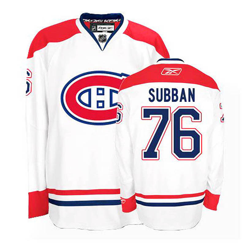 P.K. Subban Montreal Canadiens #76 Away Ice Hockey Jersey