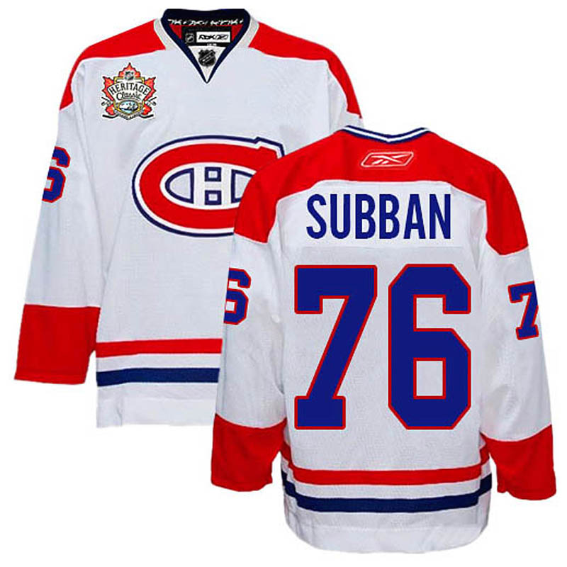 P.K. Subban Montreal Canadiens #76 Heritage Classic Ice Hockey Jersey