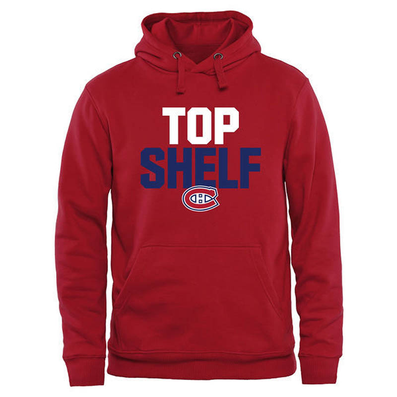 Canadiens Red Top Shelf Pullover Hoodie