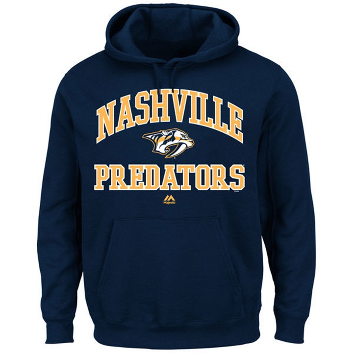 NHL Predators Blue Heart And Soul Pullover Hoodie