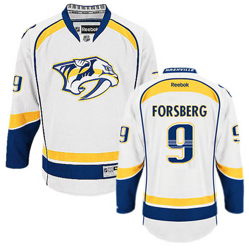 Filip Forsberg Nashville Predators #9 Away Ice Hockey Jersey