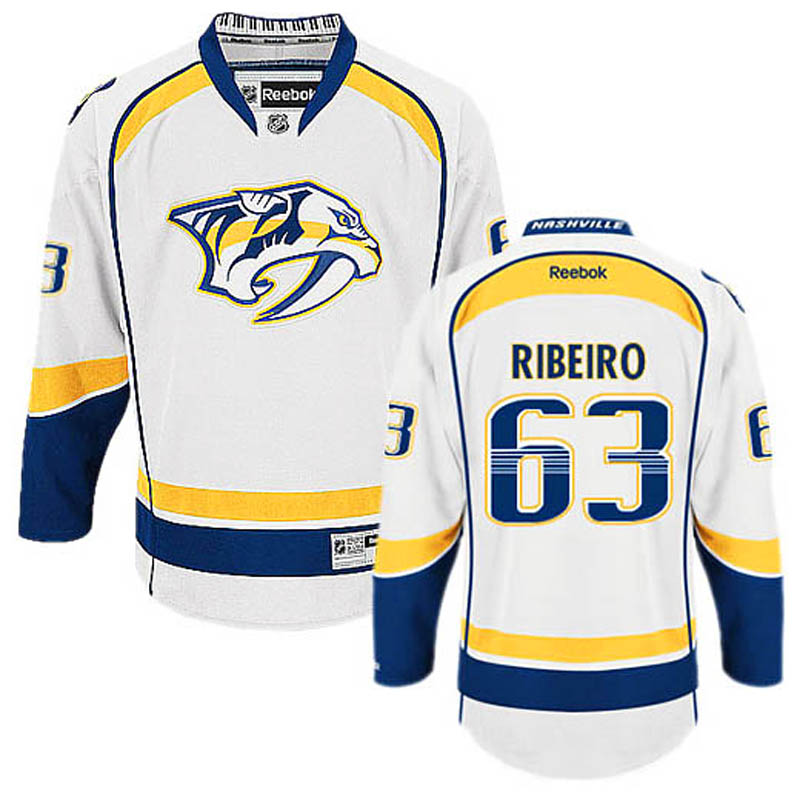 Mike Ribeiro Nashville Predators #63 Away Ice Hockey Jersey