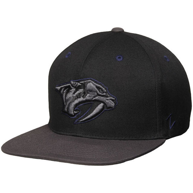 Nashville Predators Zephyr Black Z11 Snapback Adjustable Hat