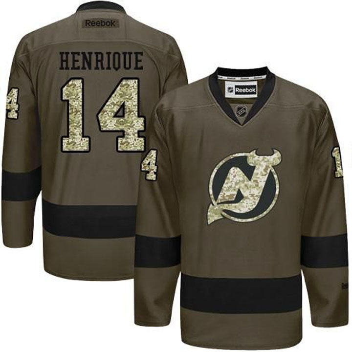 Adam Henrique New Jersey Devils #14 Green Camo Player Jersey