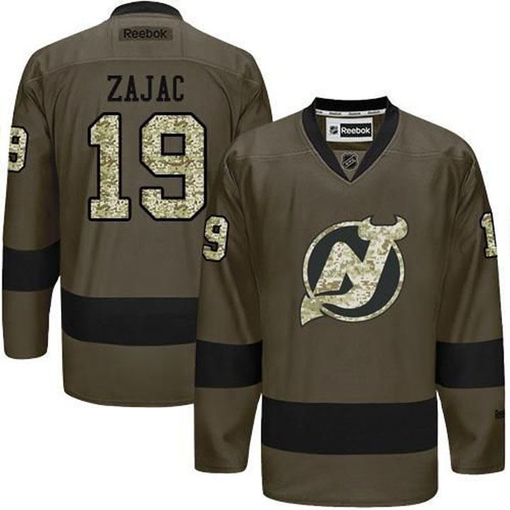 Travis Zajac New Jersey Devils #19 Green Camo Player Jersey