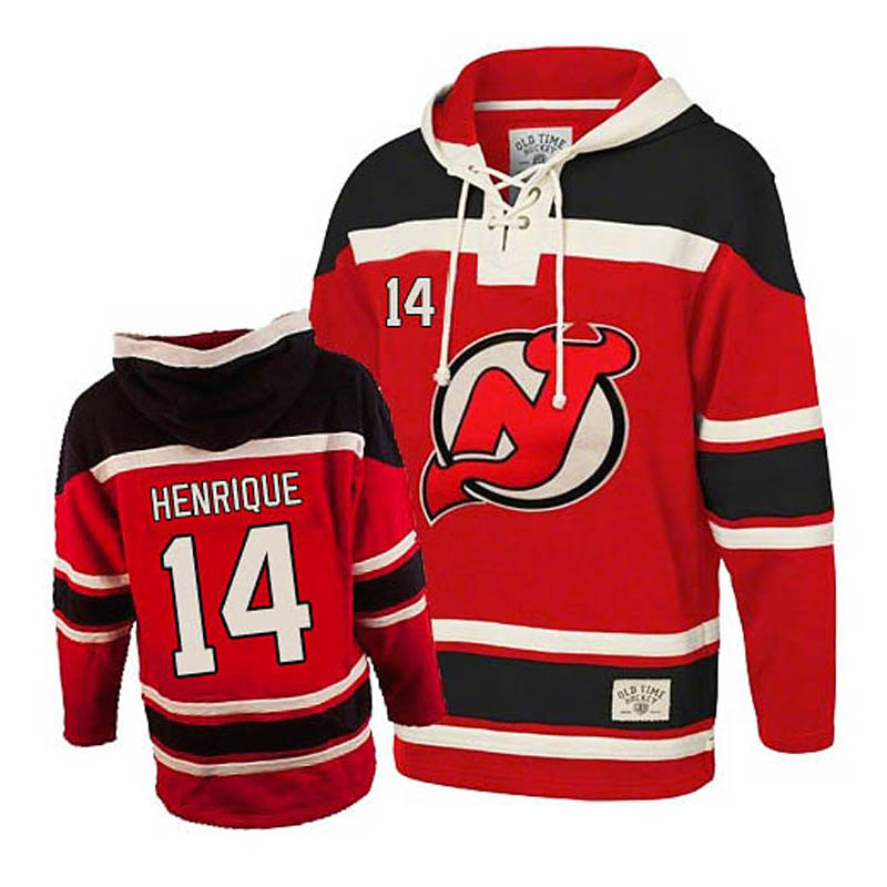 Adam Henrique New Jersey Devils #14 Ice Hockey Sawyer Hooded Sweatshirt