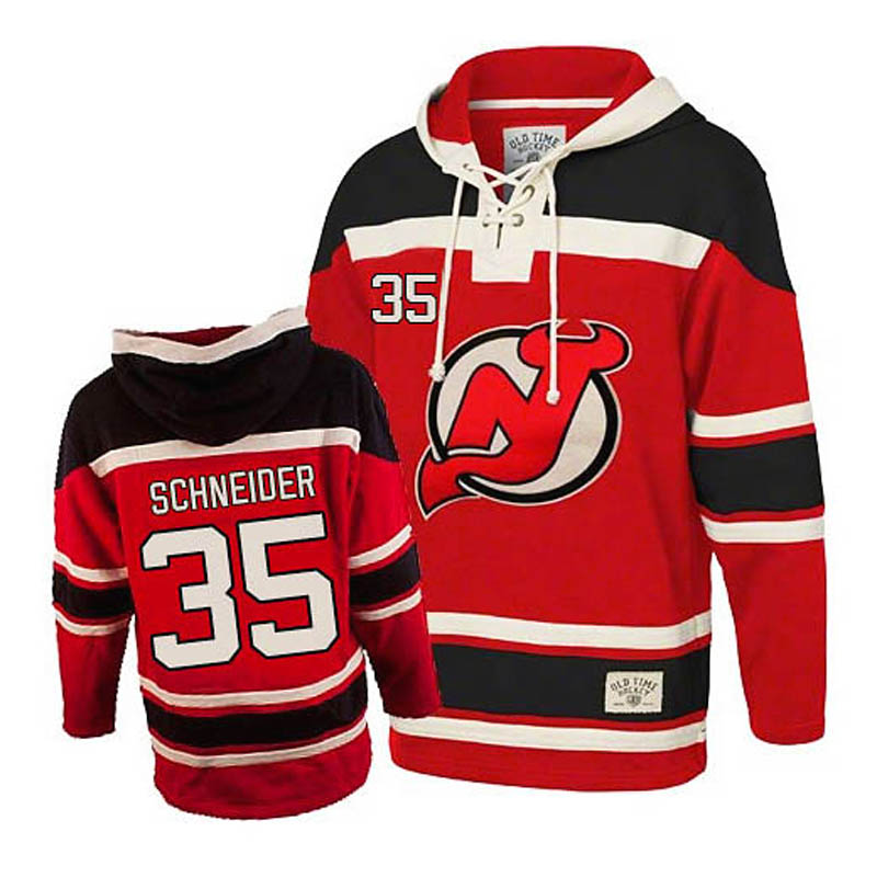 Cory Schneider New Jersey Devils #35 Ice Hockey Sawyer Hooded Sweatshirt