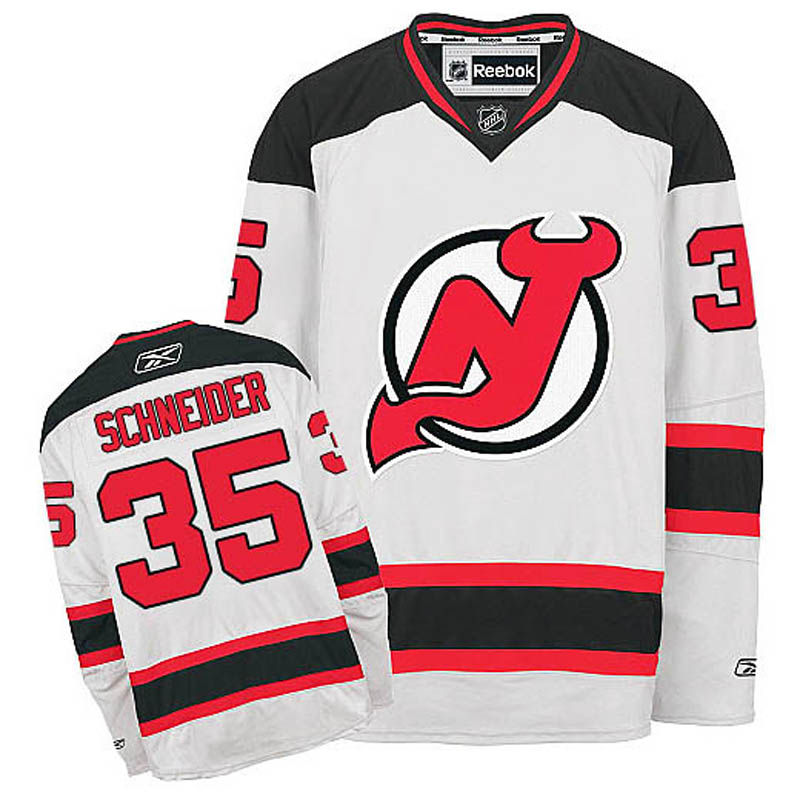 Cory Schneider New Jersey Devils #35 Away Ice Hockey Jersey